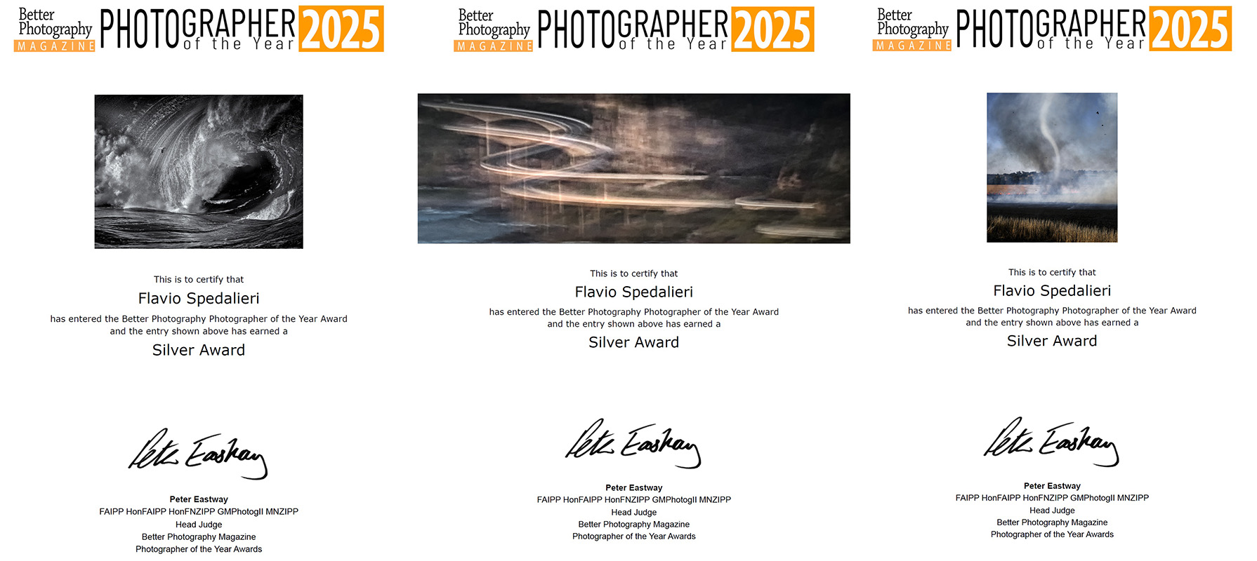 Better Photography 2025 Silver Awards