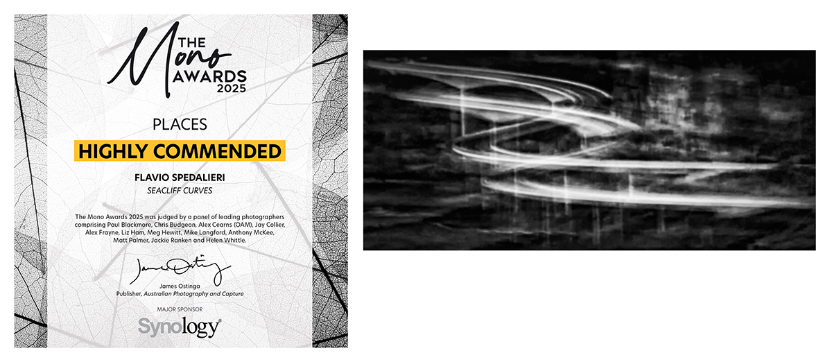 'Seacliff Curves', Highly Commended, The Mono Awards 2025 'Seacliff Curves', Highly Commended, The Mono Awards 2025